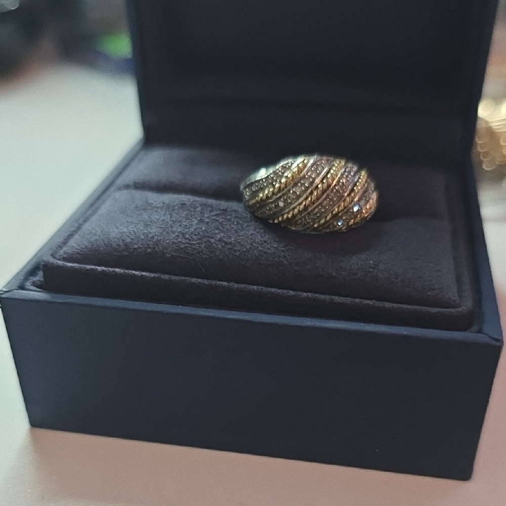 Elegant Gold and Silver Women's Ring